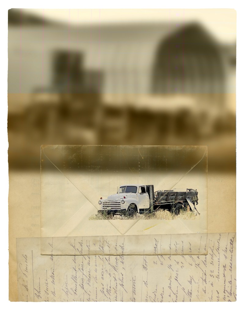 Letter from the Field vintage truck collage